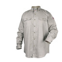 Black Stallion WF2110-GY FR Cotton Work Shirt, NFPA 2112 Arc Rated, Gray, 3X-Large