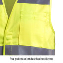 Black Stallion VF1110-HY Hi-Vis Class 2 FR Cotton Vest, 2X-Large