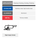 United Abrasives SAIT 77890 4-1/2x7/8 Unitized Wheels Series 8AM (821) Type 27 Aluminum Oxide Hard Density Medium Grade, 5 pack