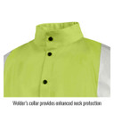 Black Stallion JF1012-LM Hi-Vis Safety FR Cotton Welding Jacket with FR Reflective Tape, Lime, 3X-Large