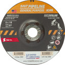 United Abrasives SAIT 22042 6x1/8x7/8 A24R Pipeline General Purpose Cutting Grinding Wheels, 25 pack