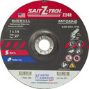 United Abrasives SAIT 22604 7x1/4x/8 Z-TECH Z24R High Performance No Hub Type 27 Zirconium Grinding Wheels, 25 pack