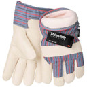 Tillman 1565 Top Grain Pigskin & Canvas Winter Gloves, Thinsulate™ Lined, Large