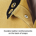 Black Stallion 30PWC DuraLite Premium Pigskin Welding Jacket, Tan, Small