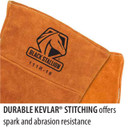 Black Stallion 111R-18 18" Shoulder Split Cowhide Stick Welding Gloves, X-Large