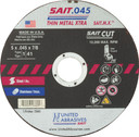 United Abrasives SAIT 23605 5x.045x7/8 SAIT.M.X. Thin Metal Xtra Cut-off Wheels, 50 pack