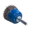 Walter 13C065 1-1/2" Mounted Wire Brush .0118 Cup with Crimped Wire for Aluminum and Stainless Steel