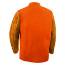 Steiner 1250-3X 30" 9oz. Orange/rust Weldlite Plus Hybrid FR Cotton with Leather Sleeves Jacket, 3X-Large