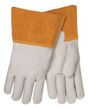 Tillman 1355 Unlined Cowhide MIG Welding Gloves, 4" Cuff, X-Small