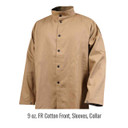 Black Stallion JF1625-TG Stretch-Back FR Cotton Welding Jacket, Tan, Small