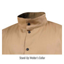 Black Stallion JF1625-TG Stretch-Back FR Cotton Welding Jacket, Tan, Small