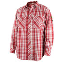 Black Stallion WF2110-PR AR/FR Cotton Work Shirt, NFPA 2112 Arc Rated, Red Plaid, 3X-Large