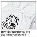 Black Stallion 9GCR A5 Cut Resistant Premium Grain Goatskin Drivers Glove, Large