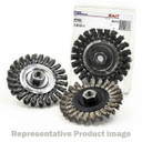 United Abrasives SAIT 03385 6x.025x5/8-11 Carbon Steel Wire Wheel Threaded Regular Twist Knot, 3 pack