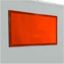 Steiner 338WV-1X2 12" x 24" Weld-View Replacement Window FR Orange Transparent Vinyl