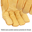 Black Stallion 111P Grain Pigskin Stick Welding Gloves, Small