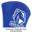 Black Stallion 320 Side Split Cowhide Stick Gloves with CushionCore Liner, Large