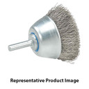 Walter 13C015 1-1/2" Mounted Wire Brush .0118 Cup with Crimped Wire for Steel