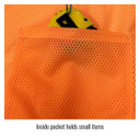 Black Stallion VS2022 ANSI Class 2 Two-Tone Hi-Vis Safety Vest, Orange, 2X-Large