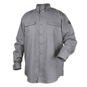 Black Stallion WF2110-GY FR Cotton Work Shirt, NFPA 2112 Arc Rated, Gray, 4X-Large