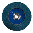 United Abrasives SAIT 70961 4-1/2x5/8-11 Trimback Type 27 Super Lock Hub Zirconium Flap Disc 40 Grit, 10 pack