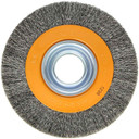 Walter 13B060 6x7/8x1-1/4 Crimped Wire Wheel Brush with Reducer Bushing Set for Bench or Pedestal Grinder STEEL