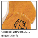 Black Stallion 97 Grain Cowhide Palm Drivers Gloves with Cotton Stitching, Small
