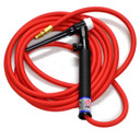 CK17 Air Cooled TIG Torch Kit, Valve, 150A, 12.5', 1-Pc, Super-Flex, TH, CK17V-12-RSFRGT