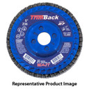 United Abrasives SAIT 70851 4-1/2x7/8 Trimback Zirconium Flap Discs, Type 27, 40 Grit, 10 pack