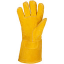 Tillman 495 Reverse Grain Pigskin Stick Welding Gloves, Cotton/Foam Lined, Medium
