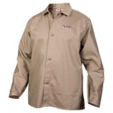 Lincoln Electric K3317 Traditional Khaki FR Cloth Welding Jacket, 3X-Large