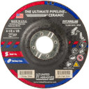 SAIT 22444 The Ultimate Pipeline™ CeramicType 27 Grinding Wheels 4-1/2" Diameter with 7/8" Arbor, Pack of 25