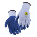 Black Stallion GC1110-BL AccuFlex 10-Gauge Latex-Coated Poly Knit Glove, Blue, Large - Pkg 12