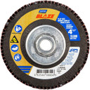 Norton 66254499894 4-1/2x5/8-11” Blaze R980P Ceramic Alumina High Density Type 27 Flap Discs, 36 Grit, Coarse, 10 pack