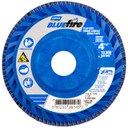 Norton 66623399143 4-1/2x7/8” BlueFire R884P Zirconia Alumina Plus Type 27 Quick Trim Flap Discs, 80 Grit, Coarse, 10 pack