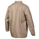 Lincoln Electric K3317 Traditional Khaki FR Cloth Welding Jacket, Medium