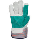 Tillman 1515 Bulk Split Cowhide & Canvas Work Gloves, Lined, Double Palm, Large, 12 pack
