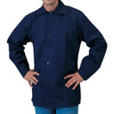 Tillman 6230B 30" 9 oz. Navy Blue FR Cotton Welding Jacket, Medium