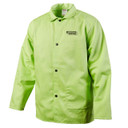 Lincoln K4689 Bright FR Cloth Welding Jacket, Safety Lime, X-Large