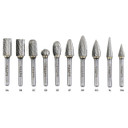 United Abrasives SAIT 45010 1/4x7/32x1/4 Type SD1 Tungsten Double Cut Alternate Cut Carbide Bur