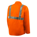 Steiner 1040RS-4X 30" 9oz. Orange FR Cotton Jacket with FR Silver Reflective Stripes, 4X-Large