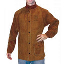 Tillman 3830 30" Premium Dark Brown Leather Welding Jacket, Large
