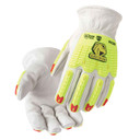 Black Stallion 91CRI A6 Cut Resistant & Impact Resistant Grain Cowhide Drivers Gloves, Medium