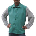 Tillman 9630 30" 9 oz. Green FR Cotton/Side Split Leather Jacket, 2X-Large