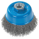 Walter 13D314 3" 5/8-11 Wire Cup Brush with Crimped Wires for Aluminum and Stainless Steel
