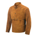 Steiner 9212-2X Premium Side Split Cowhide Welding Cape Sleeves With 14" Bib Brown 2X-Large