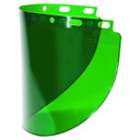 Fibre Metal 4178DGN Faceshield Window, 8" X 16-1/2" X .060" Green, Wide Vision, 12 pack