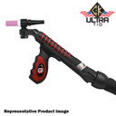 CK UltraTIG FL130 Air Cooled TIG Torch Kit, Flex-Loc, 130A, 25', 1-Pc, Super-Flex, USFL1325SF