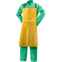 Steiner 82165 24 X 36 Leather Bib Apron with Adjustable Crossed Back and Waist Strap - Quick Release