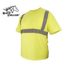 Black Stallion SVY250 Poly/Mesh Hi-Vis short sleeve T-Shirt w/Reflectives, 3X-Large